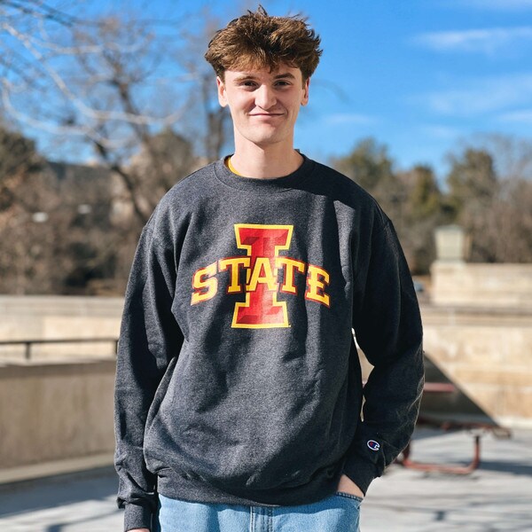 Champion® I-State Charcoal Crewneck Sweatshirt